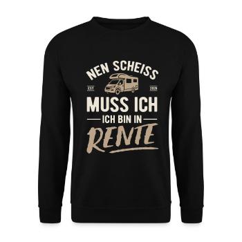I have to give a shit, I'm retired in 2026 - Unisex Sweatshirt - black - Front - Alina (178cm) & Michal (187cm)