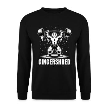 Noël Pain d’épice Pumper Gym Musculation - Sweat-shirt Unisexe - noir - Devant - Alina (178cm) & Michal (187cm)