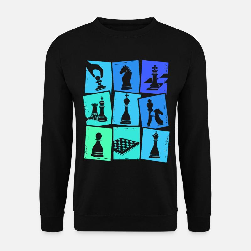 Échecs Joueurs d’échecs Enfants Garçons Hommes - Sweat-shirt Unisexe - noir