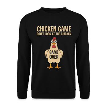 Game Theory Chickens Game - Unisex Sweatshirt - black - Front - Alina (178cm) & Michal (187cm)