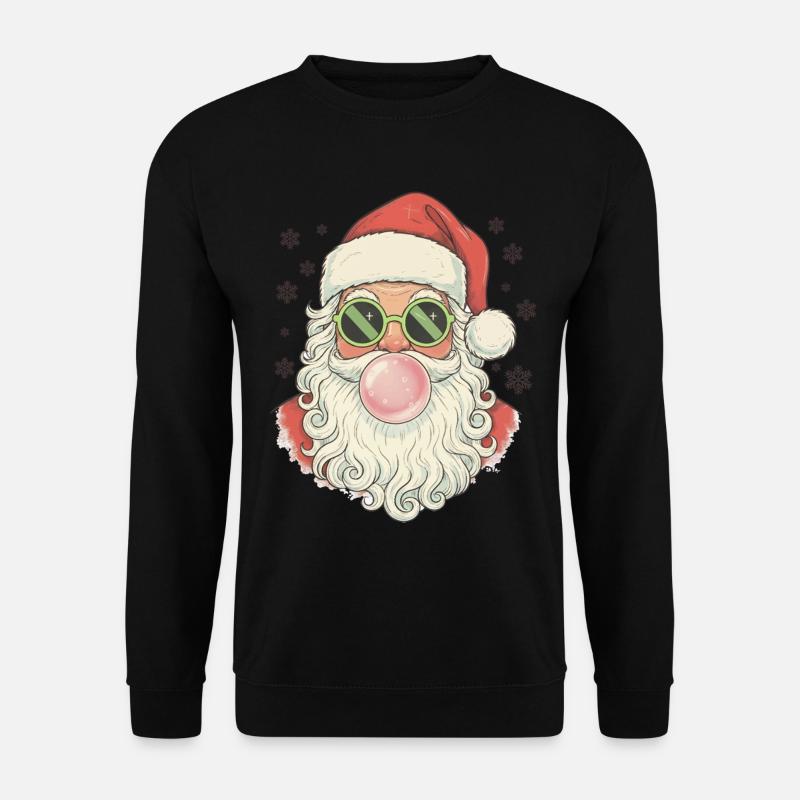 Santa Claus Bubble Gum - Unisex Pullover - Schwarz