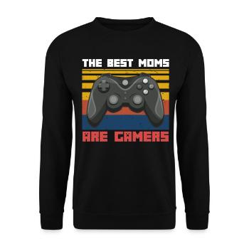 Mama Gaming Gamer - Sweat-shirt Unisexe - noir - Devant - Alina (178cm) & Michal (187cm)