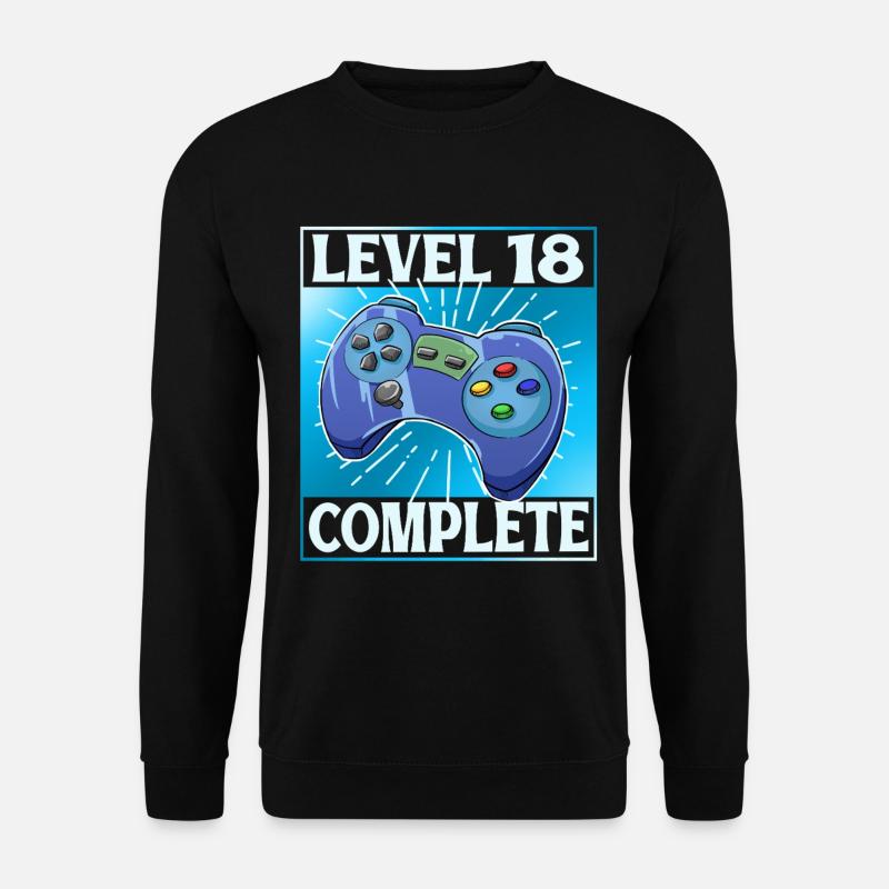Level 18 complete - Unisex Sweatshirt - black