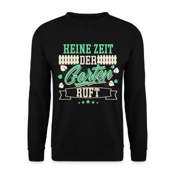 Garten Schrebergarten - Unisex Pullover - Schwarz - Vorne - Alina (178cm) & Michal (187cm)