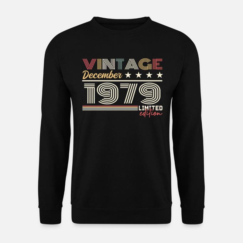 December 1979 Gift - Unisex Sweatshirt - black
