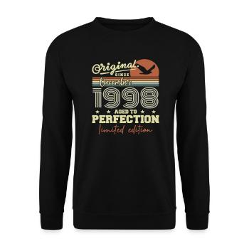 The legends were born in December 1998 - Unisex Sweatshirt - black - Front - Alina (178cm) & Michal (187cm)
