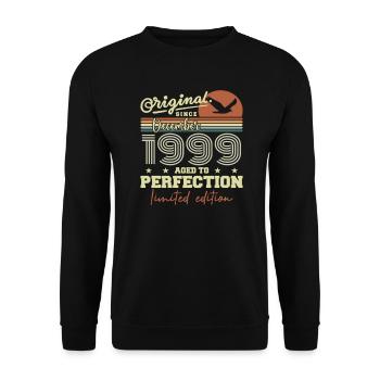 Les légendes sont nées en décembre 1999 - Sweat-shirt Unisexe - noir - Devant - Alina (178cm) & Michal (187cm)