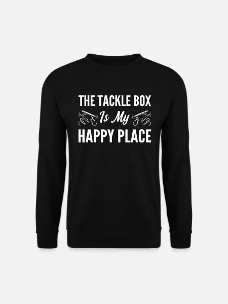 Der Angelkasten: Mein absoluter Glücksort - Unisex Pullover - Schwarz