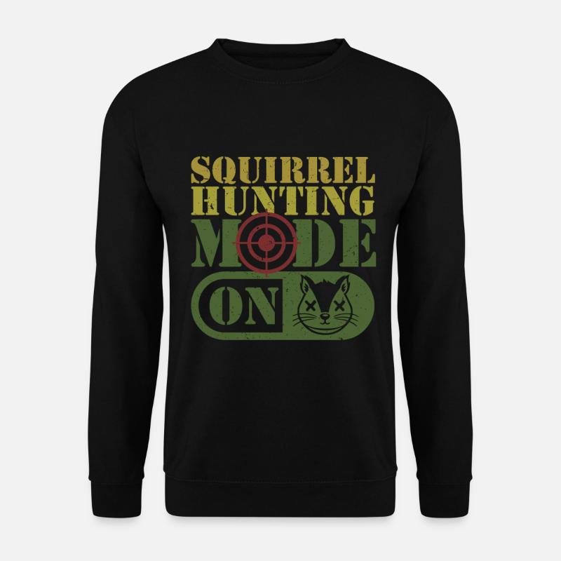 Squirrel Hunter Tree Rat - Unisex Sweatshirt - black