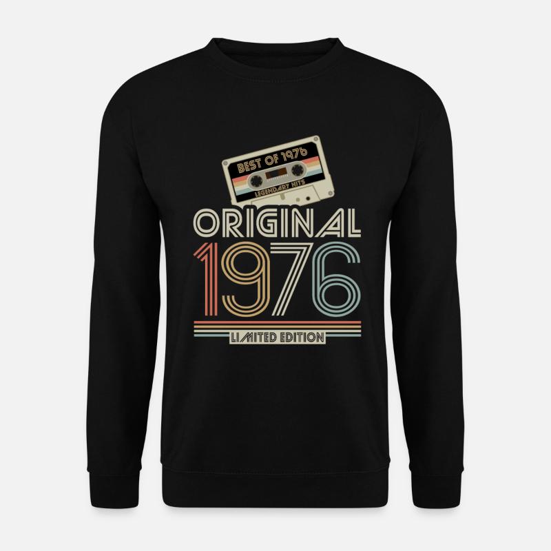 Limited Edition Original 1976 Retro Kassette - Unisex Pullover - Schwarz