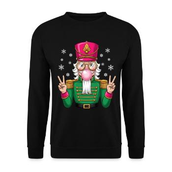 Nutcracker Bubble Gum - Unisex Pullover - Schwarz - Vorne - Alina (178cm) & Michal (187cm)