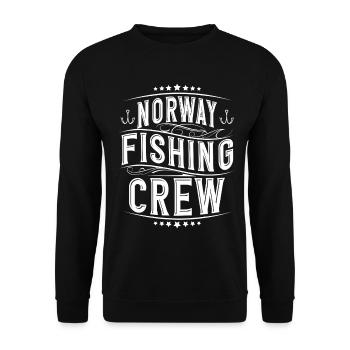 Norvège Pêche - Sweat-shirt Unisexe - noir - Devant - Alina (178cm) & Michal (187cm)