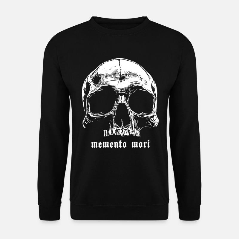 Schädel Memento Mori Design - Unisex Pullover - Schwarz