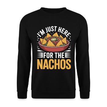 Tortilla Taco Mexikanisches Essen Nachos - Unisex Pullover - Schwarz - Vorne - Alina (178cm) & Michal (187cm)