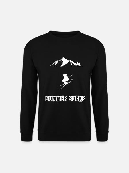 Skifahren - Summer sucks - Unisex Pullover - Schwarz
