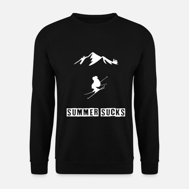 Skiing - Summer sucks - Unisex Sweatshirt - black