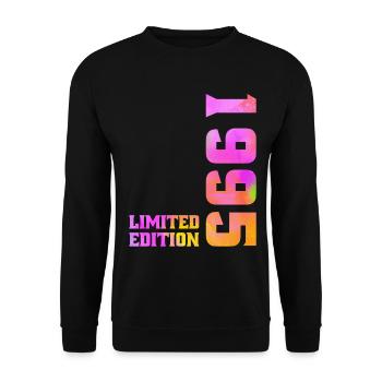 1995 Limited Edition Anniversaire Cadeau Original - Sweat-shirt Unisexe - noir - Devant - Alina (178cm) & Michal (187cm)