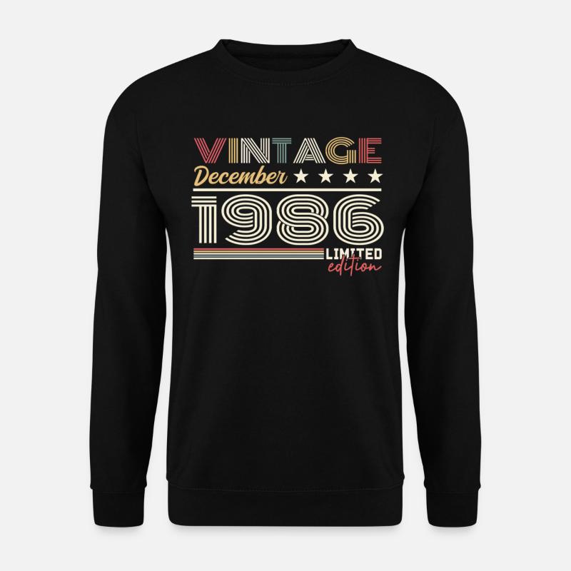 December 1986 Gift - Unisex Sweatshirt - black