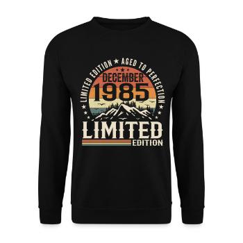 Décembre 1985 - Sweat-shirt Unisexe - noir - Devant - Alina (178cm) & Michal (187cm)