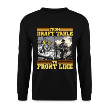 Military Mechanic - Unisex Sweatshirt - black - Front - Alina (178cm) & Michal (187cm)