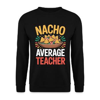 Nacho Average Teacher Mexique Professeur de cuisine - Sweat-shirt Unisexe - noir - Devant - Alina (178cm) & Michal (187cm)