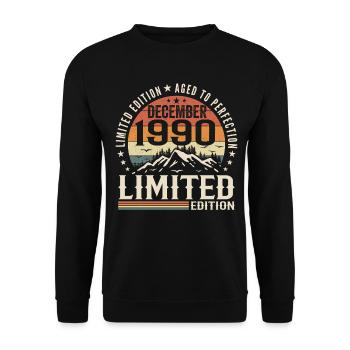 Décembre 1990 - Sweat-shirt Unisexe - noir - Devant - Alina (178cm) & Michal (187cm)