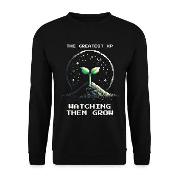 Le meilleur XP | Regarder les enfants grandir - Sweat-shirt Unisexe - noir - Devant - Alina (178cm) & Michal (187cm)