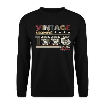 Cadeau Décembre 1996 - Sweat-shirt Unisexe - noir - Devant - Alina (178cm) & Michal (187cm)