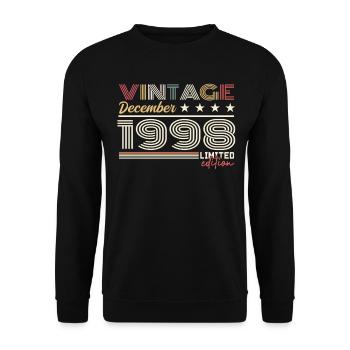 Cadeau Décembre 1998 - Sweat-shirt Unisexe - noir - Devant - Alina (178cm) & Michal (187cm)