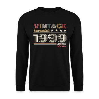 Cadeau Décembre 1999 - Sweat-shirt Unisexe - noir - Devant - Alina (178cm) & Michal (187cm)