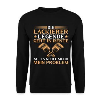 Cadeau de retraite - Légende du peintre en cadeau de retraite - Sweat-shirt Unisexe - noir - Devant - Alina (178cm) & Michal (187cm)