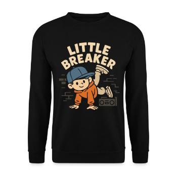 Little Breaker Danse Hip-Hop Enfants - Sweat-shirt Unisexe - noir - Devant - Alina (178cm) & Michal (187cm)