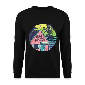 Humanité Égalité - Sweat-shirt Unisexe - noir - Devant - Alina (178cm) & Michal (187cm)