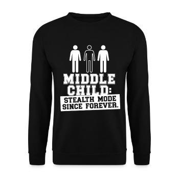 Milieu Enfant Milieu Frère Sœur - Sweat-shirt Unisexe - noir - Devant - Alina (178cm) & Michal (187cm)