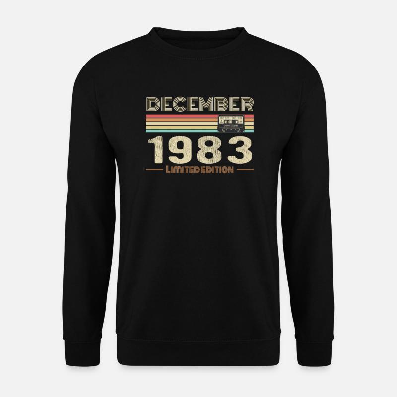 Décembre 1983 anniversaire Décembre 1983 Décembre - Sweat-shirt Unisexe - noir