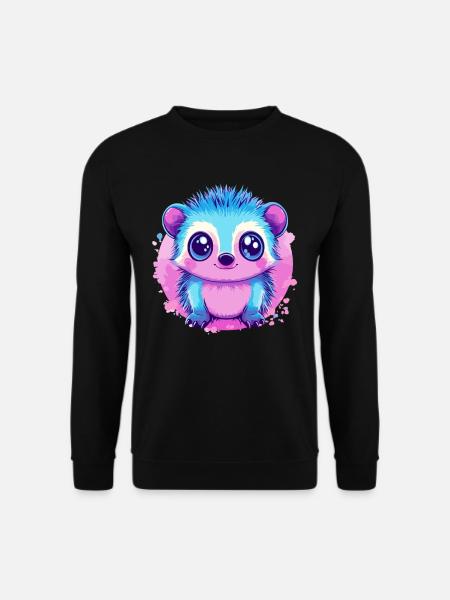 Kunterbuntes Kuschelmonster - Unisex Pullover - Schwarz
