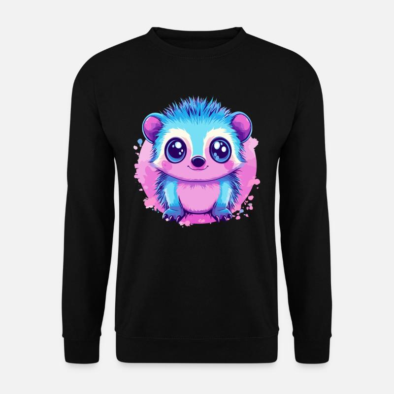 Kunterbuntes Kuschelmonster - Unisex Pullover - Schwarz