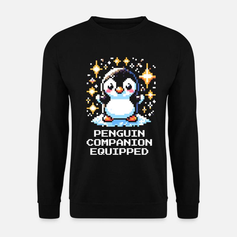 Compagnon pingouin | Compagnon de jeu mignon - Sweat-shirt Unisexe - noir