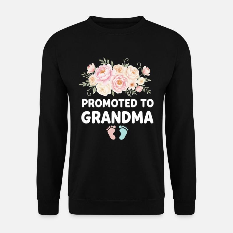 Mamie enceinte chargeant future grand-mère - Sweat-shirt Unisexe - noir