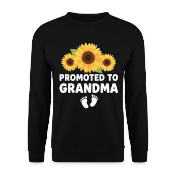 Werdender Oma loading zukünftige Großmutter - Unisex Pullover - Schwarz - Vorne - Alina (178cm) & Michal (187cm)