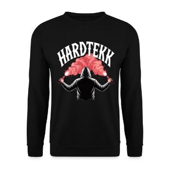 Hardtekk Tekke East Germany - Unisex Sweatshirt - black - Front - Alina (178cm) & Michal (187cm)