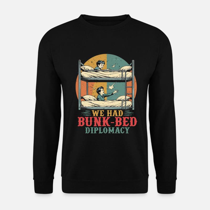 Geschwisterrivalität Bruder Schwester - Unisex Pullover - Schwarz