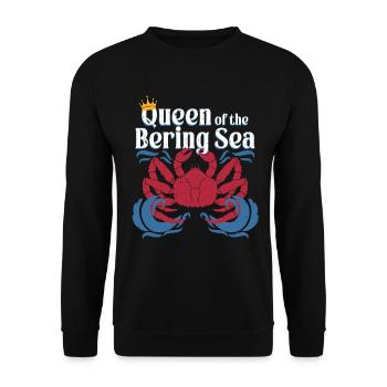 Alaska King Crab - Unisex Sweatshirt - black - Front - Alina (178cm) & Michal (187cm)