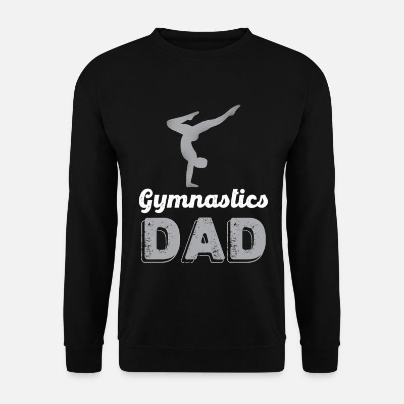 Gymnastics Dad Silhouette Design - Unisex Sweatshirt - black