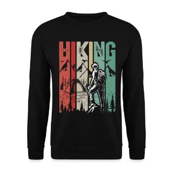 Hiking - Unisex Pullover - Schwarz - Vorne - Alina (178cm) & Michal (187cm)