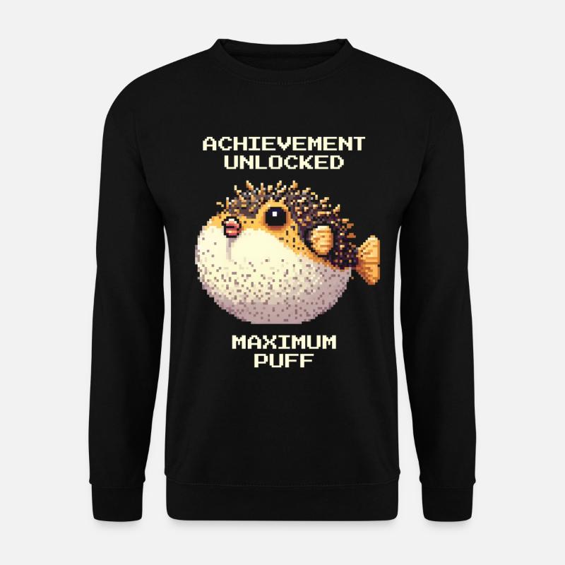 Réalisation : Duvet maximal | Poisson-globe RPG - Sweat-shirt Unisexe - noir