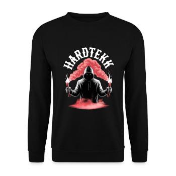 Hardtekk Tekke East Germany - Unisex Sweatshirt - black - Front - Alina (178cm) & Michal (187cm)