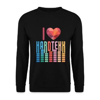 Hardtekk Tekke East Germany - Unisex Sweatshirt - black - Front - Alina (178cm) & Michal (187cm)