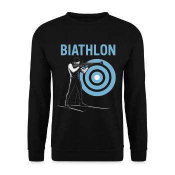 Biathlon Athlète Sport Sports d’hiver - Sweat-shirt Unisexe - noir - Devant - Alina (178cm) & Michal (187cm)