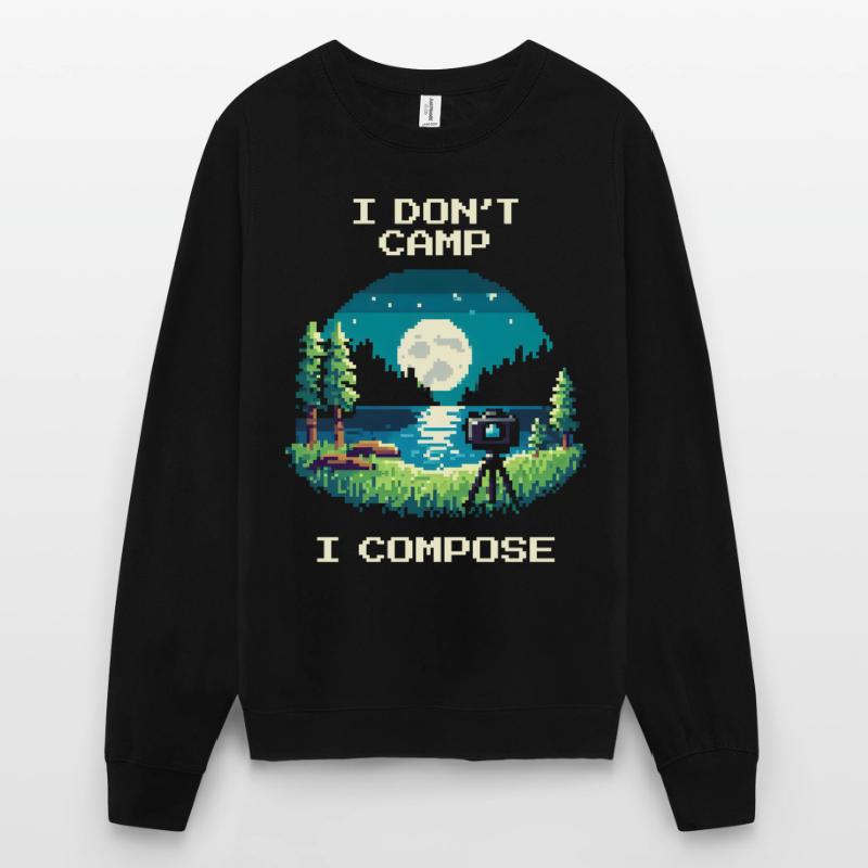 Je ne campe pas, je compose | Composition Sweat-shirt Unisexe